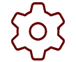 A red and green picture of an eight-sided gear.